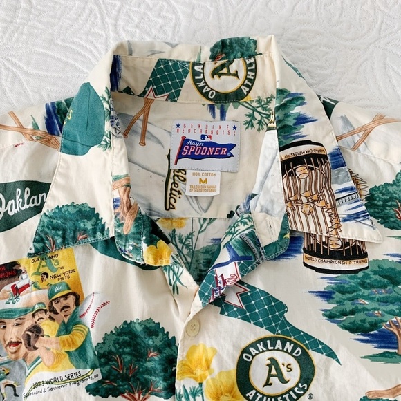 RARE🔥 Reyn Spooner Oakland Athletics Hawaiian Shirt - Picture 4 of 4